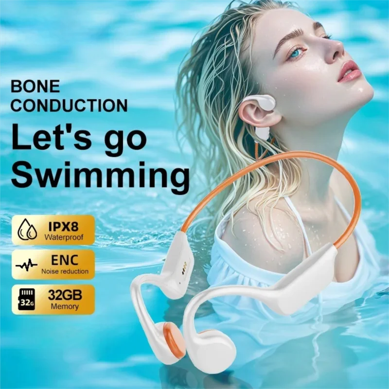 Auriculares Bluetooth pendientes de conducción ósea auriculares impermeables auriculares deportivos portátiles para correr para Xiaomi Oppo Honor Apple