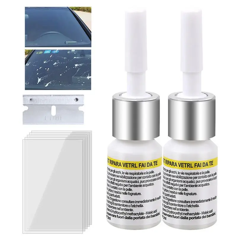 

Car Windshield Repair Kit Automotive Car Window Glass Nano Fluid Filler Glass Repair Kit Windscreen Tool Long-Lasting For
