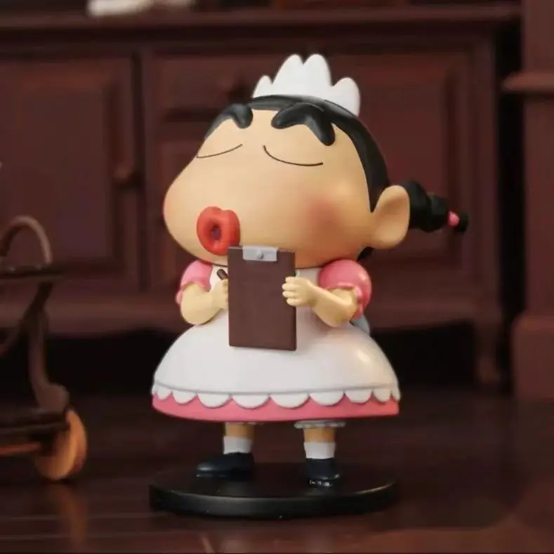 Miniso Crayon Shin chan cross dressing series กล่องตาบอดอุปกรณ์ต่อพ่วงอินเทรนด์ของเล่นตุ๊กตาเด็กคริสต์มาสของขวัญของเล่นแปลกใจ