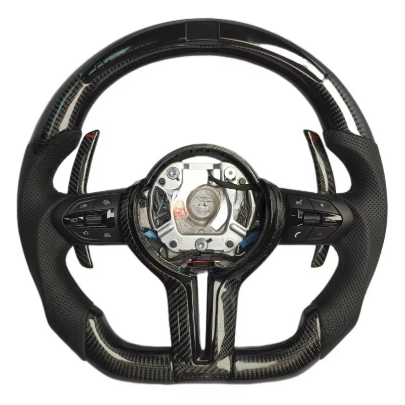 For E60 E70 E71 F10 F06 F12 F13 F15 F16 F20 F22 F30 F31 F32 F33 F36 Carbon Steering Wheel Old Model Upgrade New Model