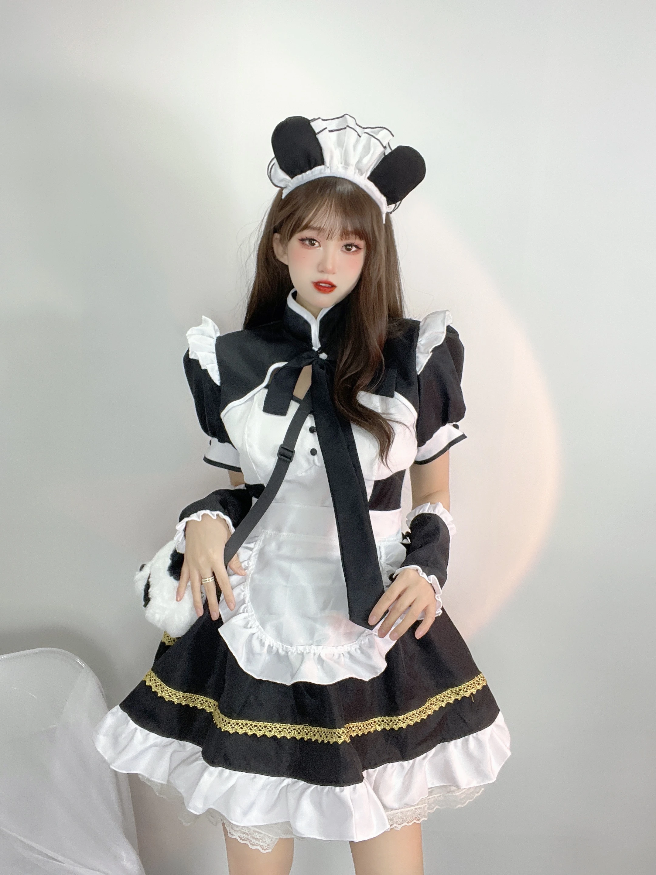 

2022 Sexy Cute Lolita French Maid Erotic Costume Japanese Exotic Party Stage Babydoll Lingerie Servant Cosplay Dress