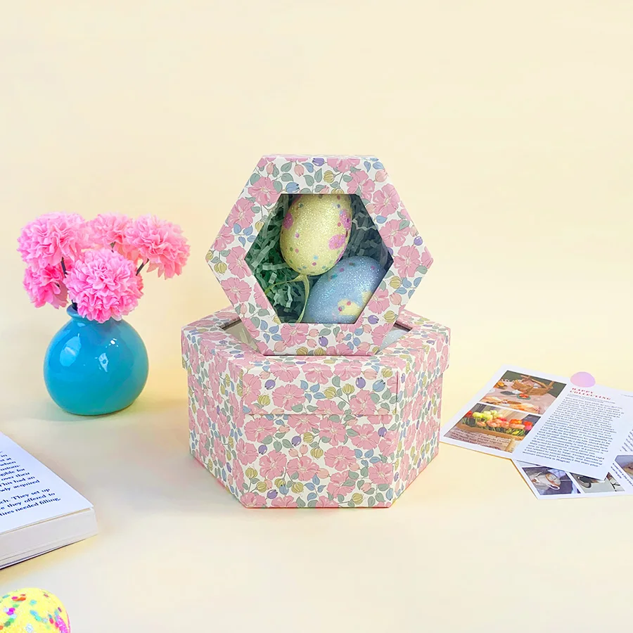 

2PCS Gift Box with Clear Window Luxury Sweet Wedding Gift Party Supplies Anniversary Decorative Gift Box Packing Box S169