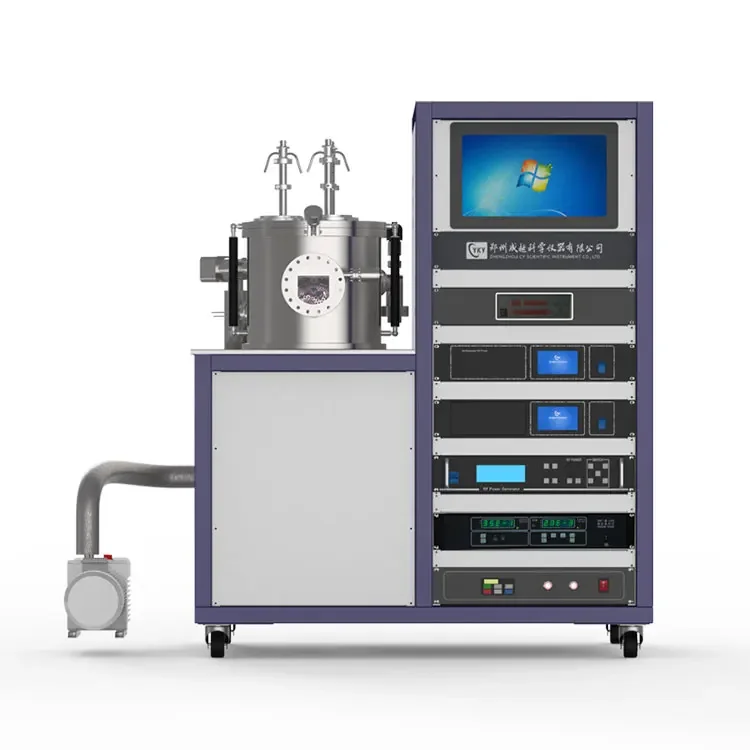 Affordable Lab  Plasma Coater with Triple Targets for Non-Metal Multi-Layer Films