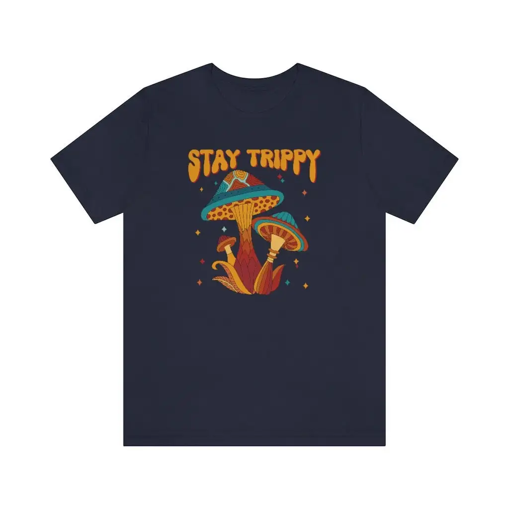 Trippy Mushroom T Shirt Psychedelic In Various Sizes Colors Stoner Clothes For Potheads