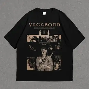 Vagabond Shirt Vintage Manga Merch Takezo Tee Samurai Shirt Vagabond Vintage Design Unisex Manga TShirt