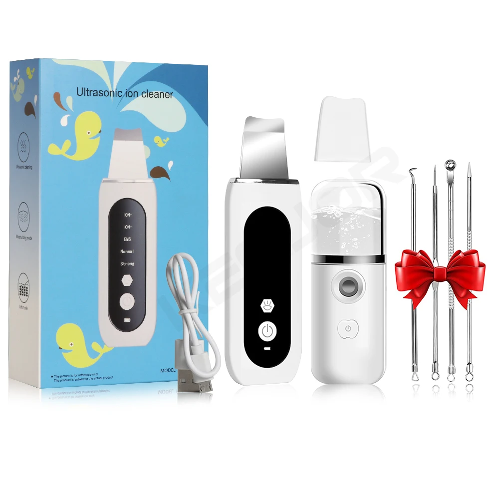 Ultrasonic Skin Scrubber Peeling Blackhead Remover Deep Face