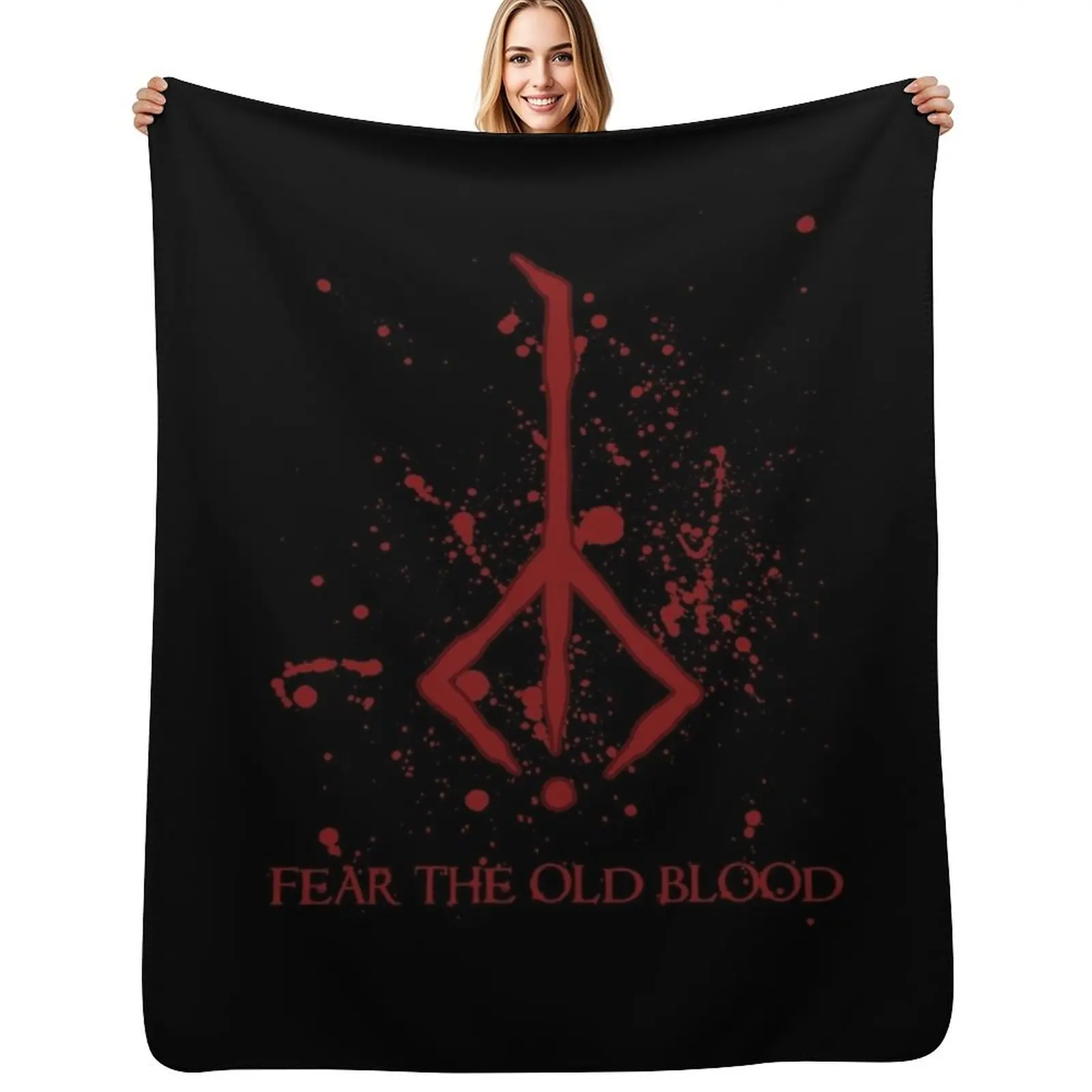 

Hunter Symbol - Bloodborne Caryll Rune Throw Blanket Heavy christmas decoration Multi-Purpose Furrys Blankets