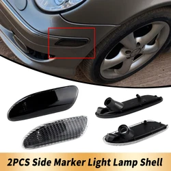 2PCS For Mercedes-Benz W203 C230 C240 C280 C32 C320 C350 C55 2001-2007 Side Marker Light Smoke Clear Lens NO Light OEM