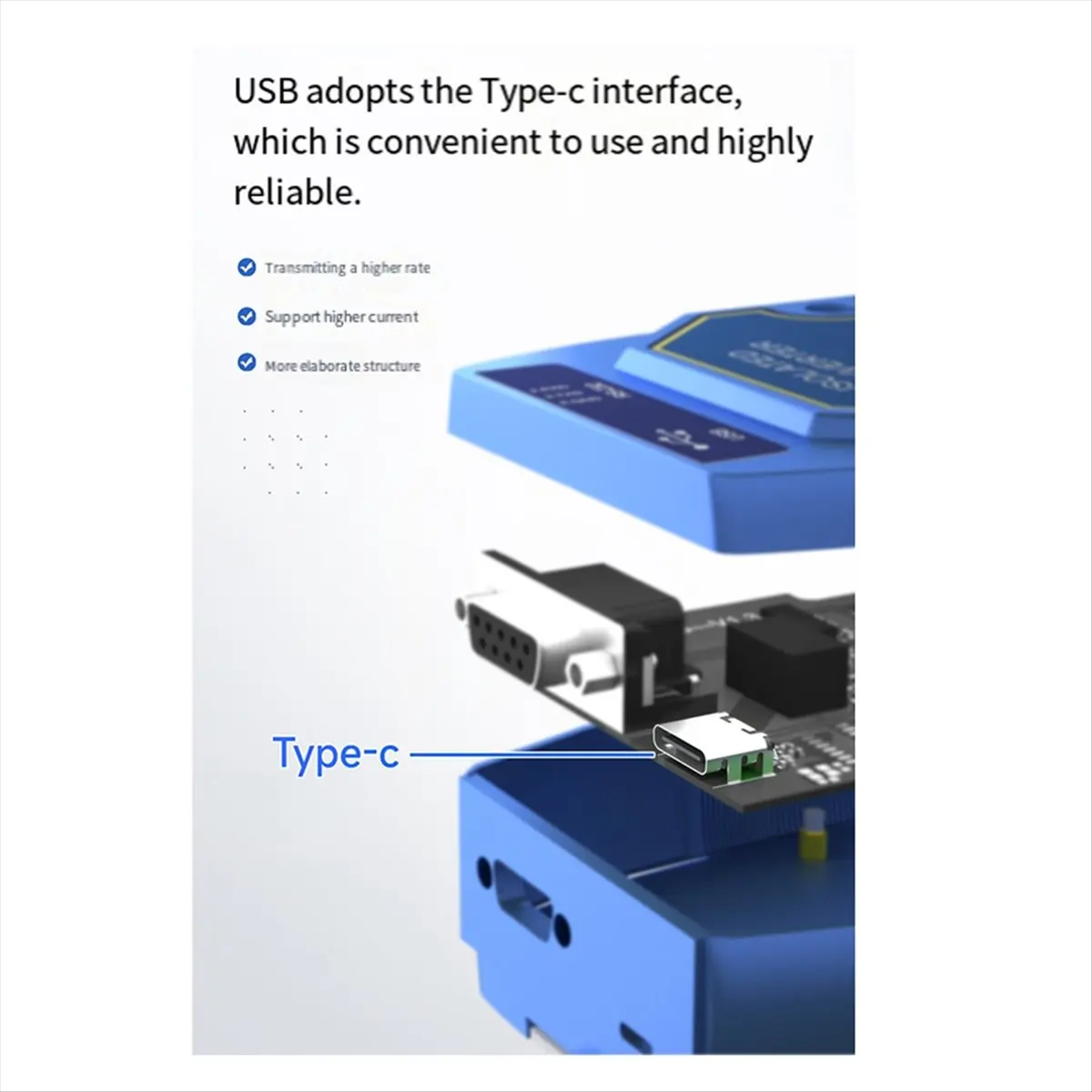 Promotion USB to -485 Serial Port Converter 4 Serial Ports E810-U41CS USB-C Interface 6M Rate Industrial Grade Without