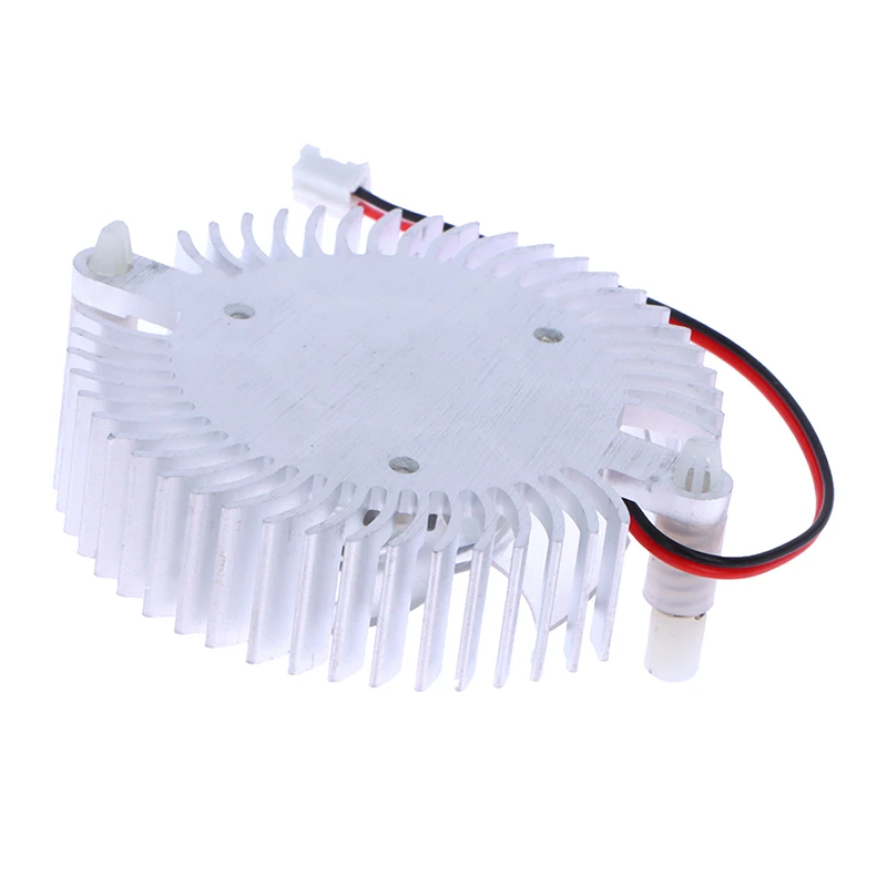 55mm Aluminum Heatsink And 12V Fan Combination Radiator Round Cooler Silent Fan Cooling Radiator Mini Fan Вентилятор Настольный