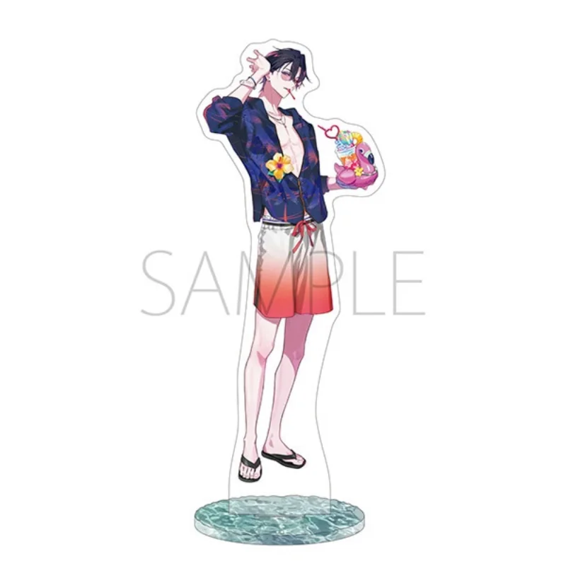 Tsukiuta Tsukipro Anime Acrylic Stand Figure 15cm Aoi Satsuki Hajime Haru Arata Pineapple Swim Ring Desktop Model Keychain