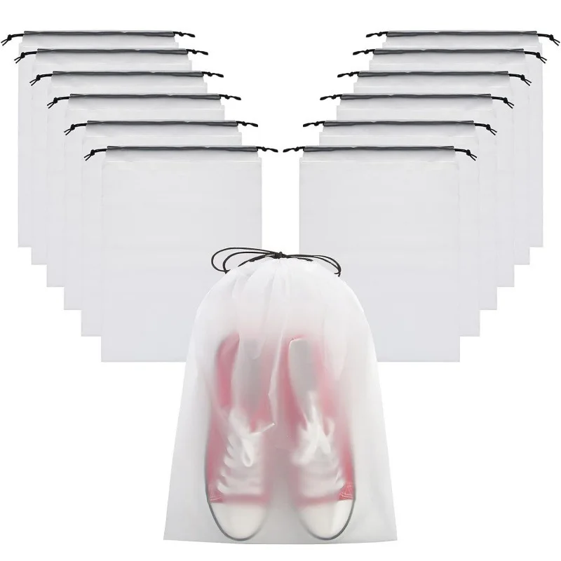 10-teiliges Reise-Schuh-Aufbewahrungsbeutel-Set, durchscheinendes Schuhbeutel-Set, tragbar, wasserdicht, Organizer für Weihnachten, Halloween, Geschenke