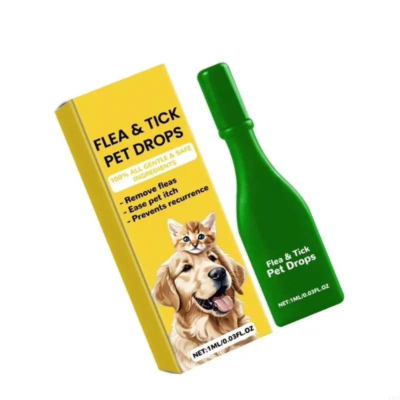 

X4YE Naturally Ingredient Fleas Drop for Animal Remove Parasites Relieve Discomfort