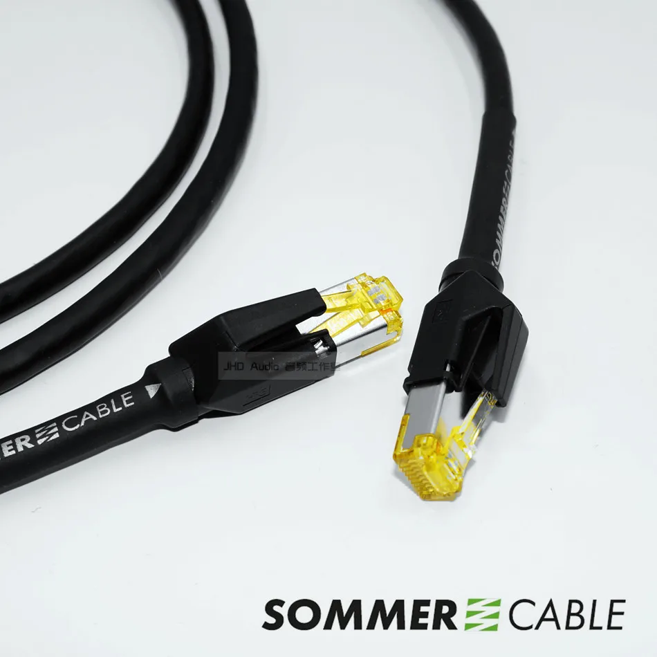 Imported German SOMMER CAT.6A Ultra-Flexible RJ45 Audiophile Network Cable for Recording Studio, I2S, Network Players & DACs