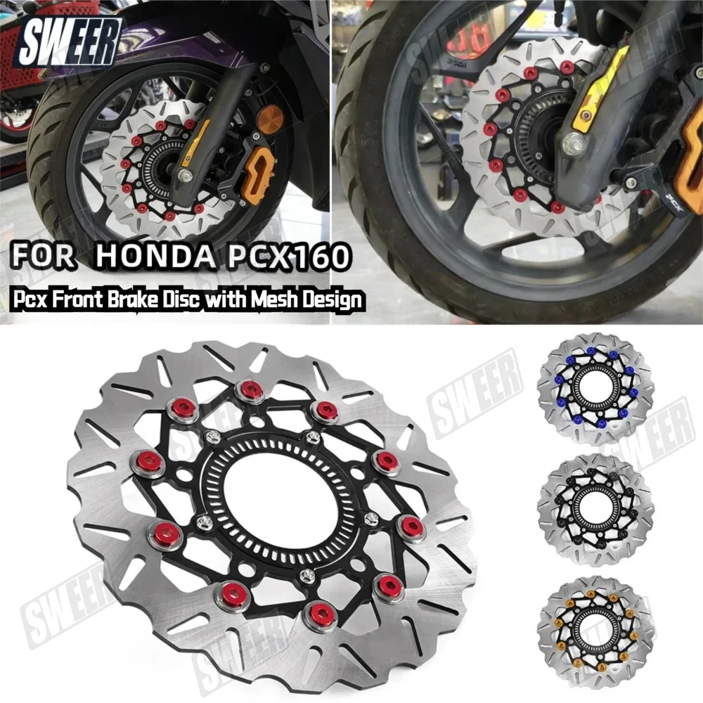 Motorcycle Floating Front Brake Disc Diameter Of 267mm Fit For Honda PCX125 PCX160 2023-2025 Brake Disc Pad Replacement Parts