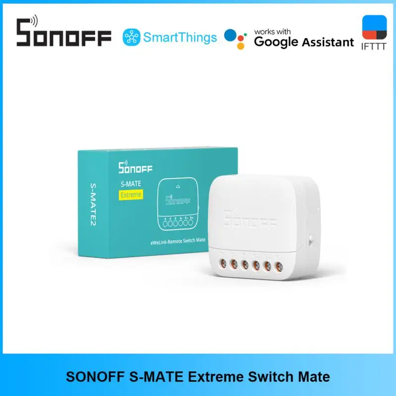 SONOFF S-MATE2 Extreme Switch Mate EWeLink Remote Control Via Smart Switch For Smart Home Work With Alexa Google Home IFTTT