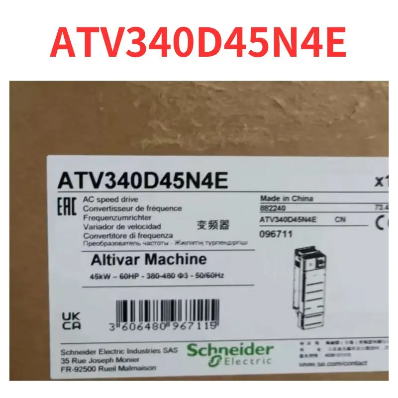 

Новый инвертор ATV340D45N4E, быстрая доставка