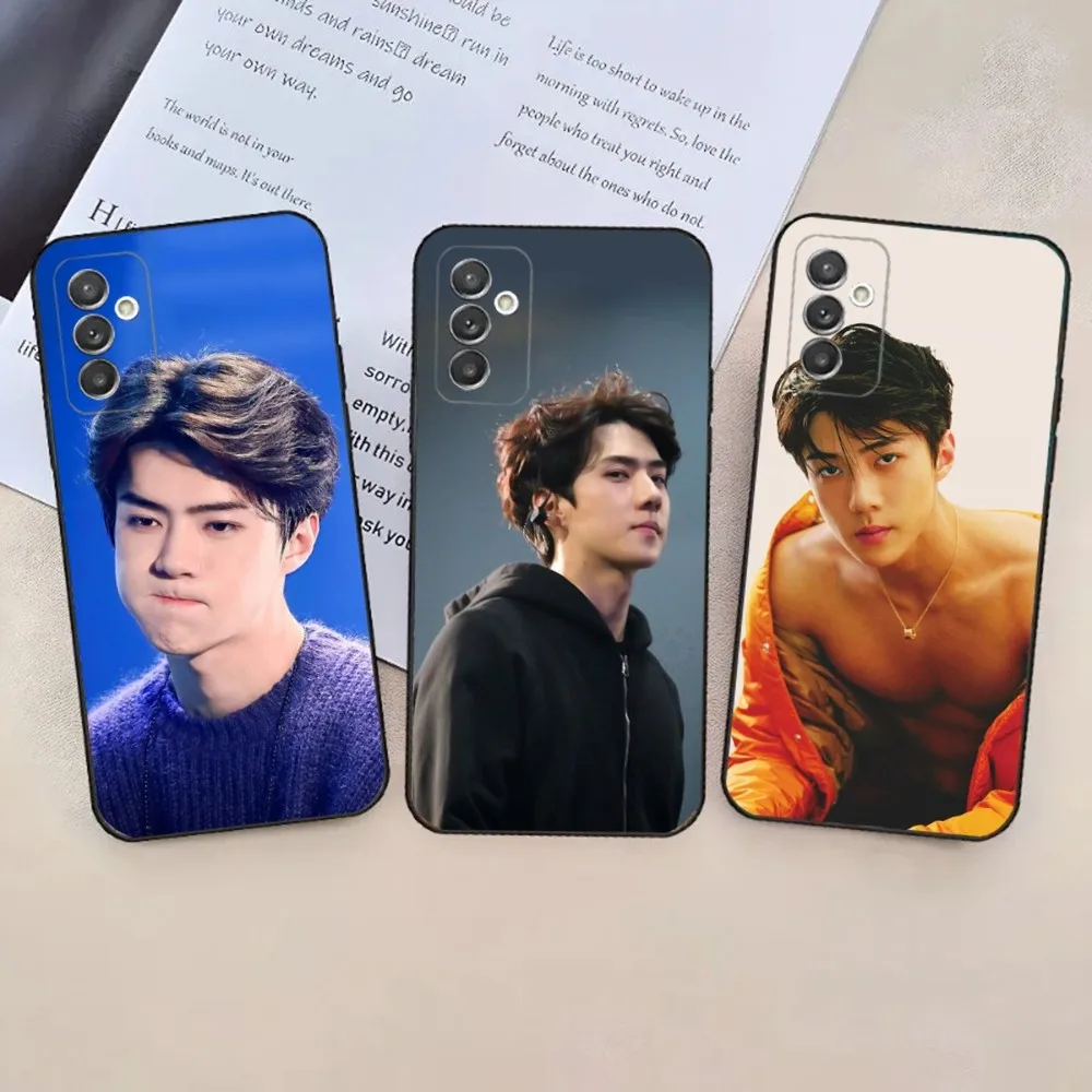 Oh Se Hun E-EXOs  Phone Case For Samsung Galaxy A20,A21s,A22,A31,A32,A52,A53,A72,73,A80,A91 Soft Black Phone Cover