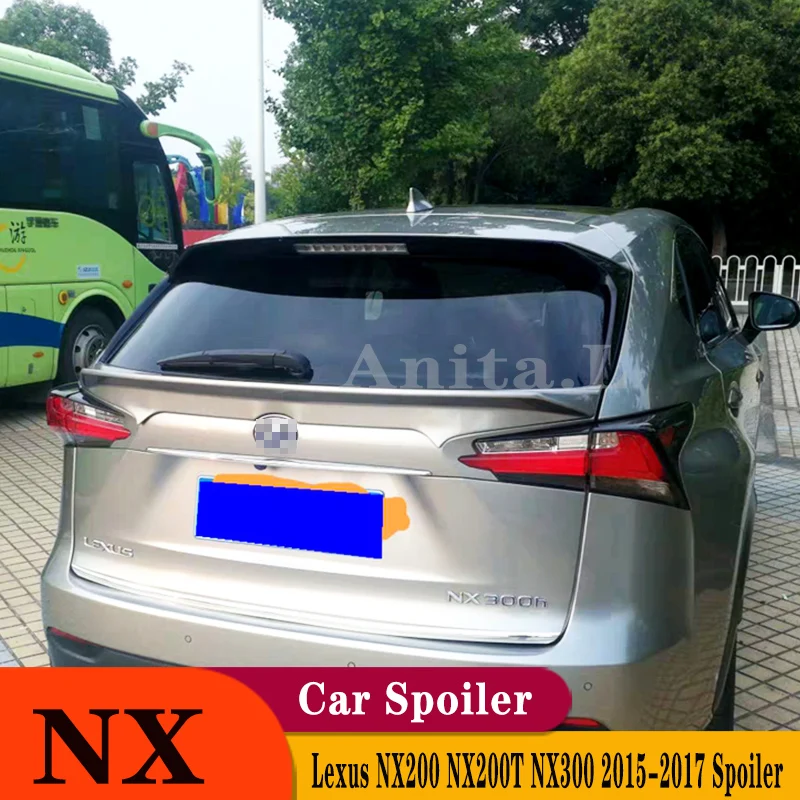 

For Lexus NX200 NX200t NX300 2015--2017 High Quality ABS Plastic Unpainted Color Rear Spoiler Wing Trunk Lid Cover Car Styling