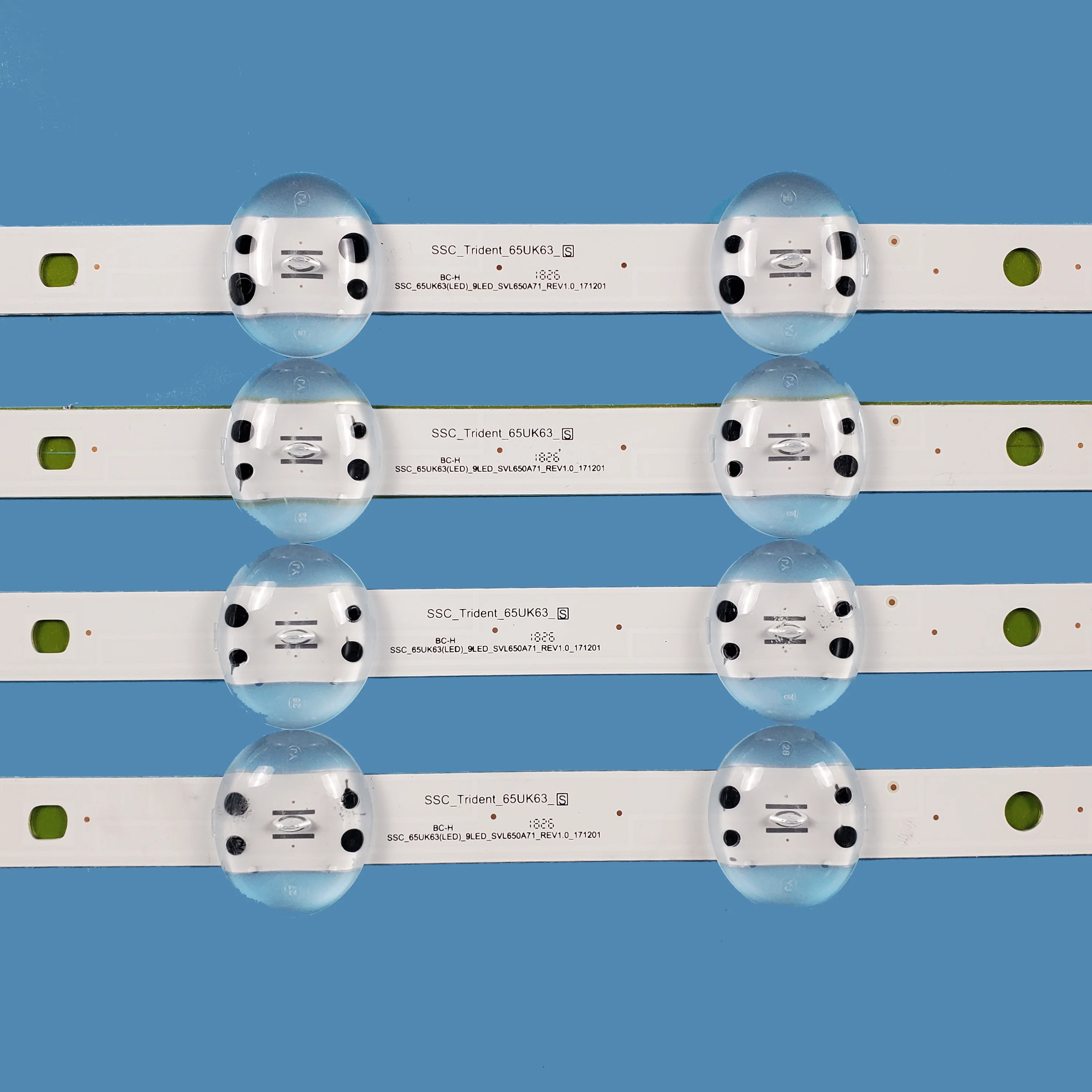 For LG 65UK6300YVB 65UK6300 65UK6400 65UK6470PLC 65UK6400PLF 65UK6300PUE SSC_65UK63_9LED_SVL650A95 EAV64013801 4 PCS LED Strip