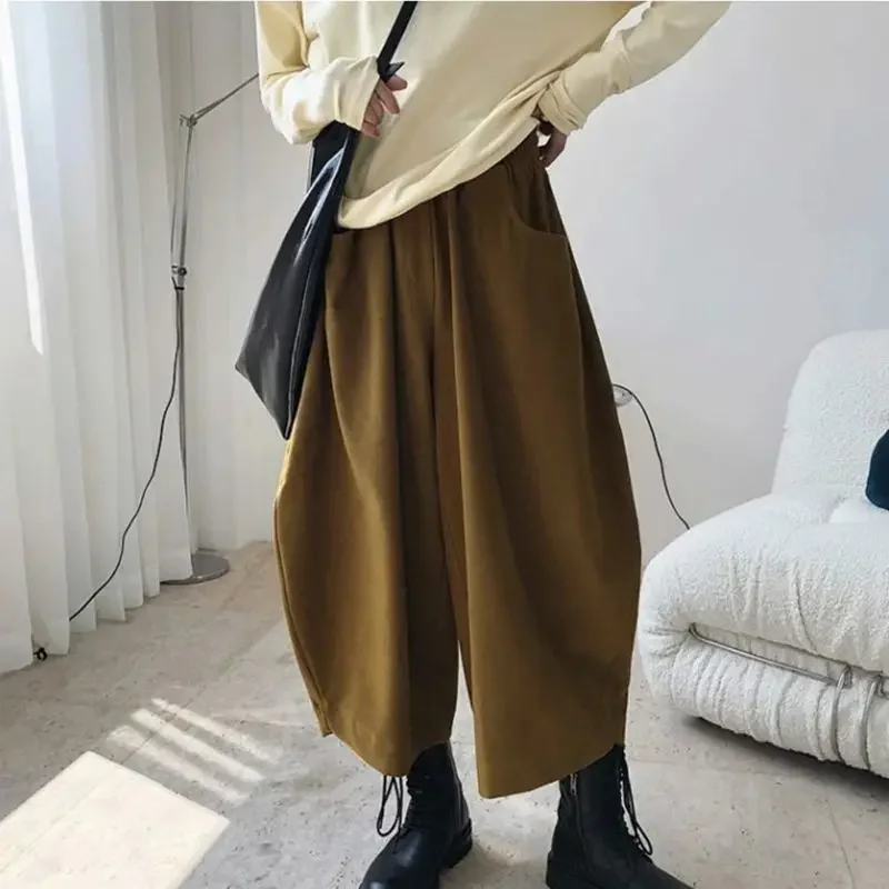 Frauen Birne Geformt Abnehmen Leggings Hohe Taille Harem Hosen Modische FemaleNew Frühling Herbst Vintage Lose-Fit Plus Größe