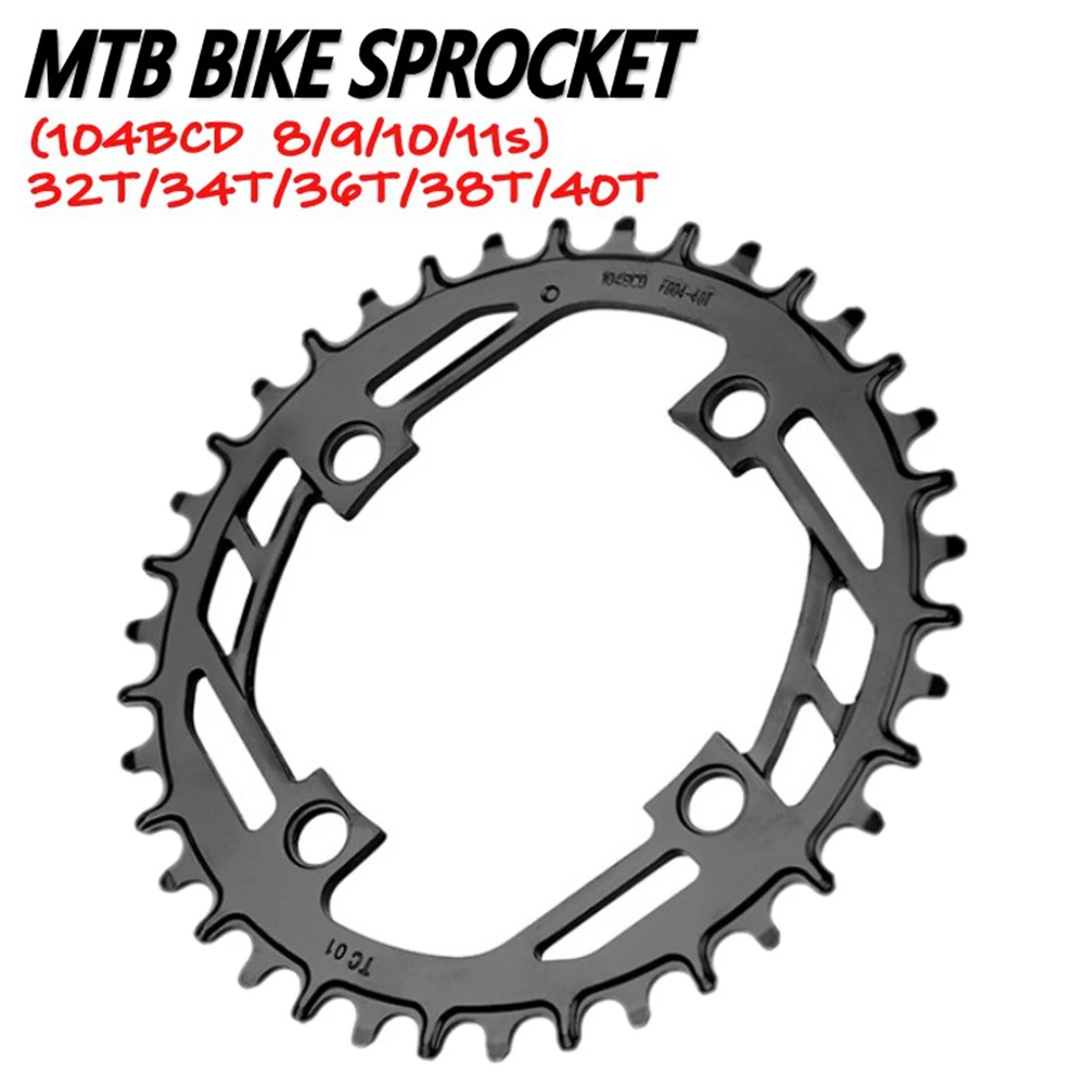 

2023 Mountain Bicycle Narrow Wide Chainring 32T 34T 36T 38T 40T Chain Wheel 104BCD MTB Bike Sprocket Tooth Plate Crank Parts