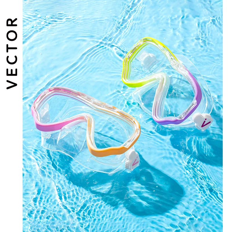 

VECTOR Professional Snorkel Diving Mask and Snorkels Goggles Glasses Diving Swimming Easy Breath Tube Set Snorkel Mask