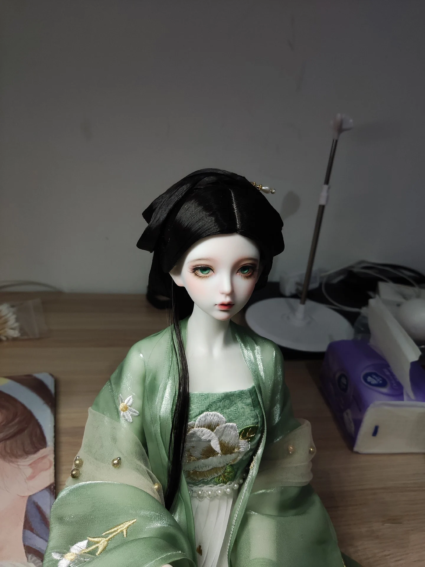 

1/4 1/3 масштаб древний костюм BJD парик куклы аксессуары Hanfu античный стиль волосы ретро парики для BJD/SD MSD SD13 SSDF C1835