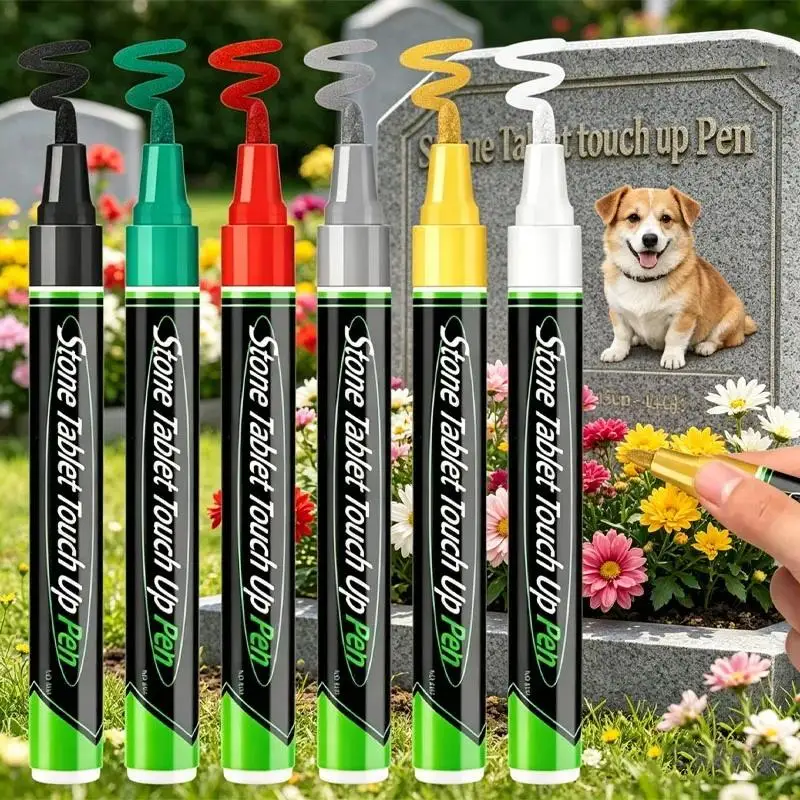 Oil-Based Tombstone Marker Restoration Pen for Granite Stone - view 2