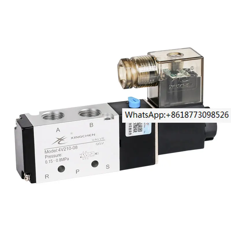 

Star Pneumatic SMC Type Two Position Five Way Electromagnetic Valve 4V110/4V210-0824V Directional Valve Control Valve Air Valve