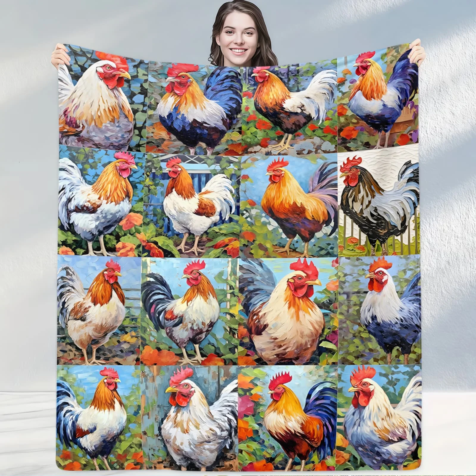 

Одеяло для спальни Flower Field Cute Pet, теплый плед для спальни, уютный декор в подарок с кошачьим дизайном, идеально подходит для отдыха и ежедневного использования