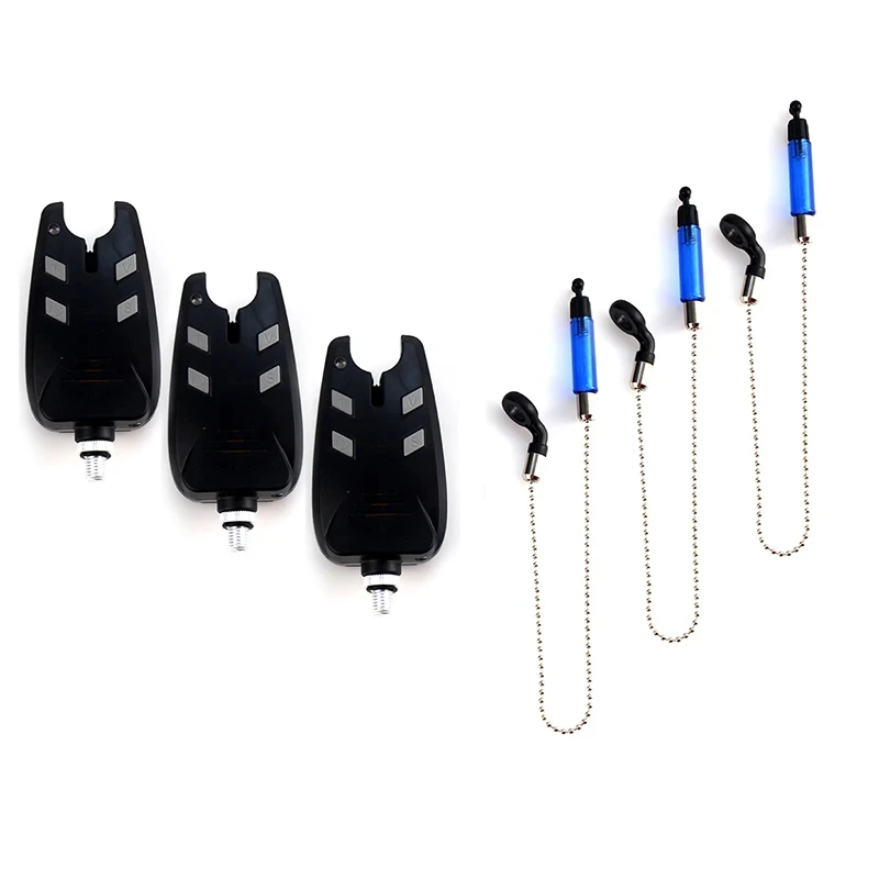 JSFUN 3PCS Carp Fishing Alarm And Swingers Indicator Set Fishing Hanger Swinger Sensitivity Bite Alarm Tackle With Zippered Case - view 6