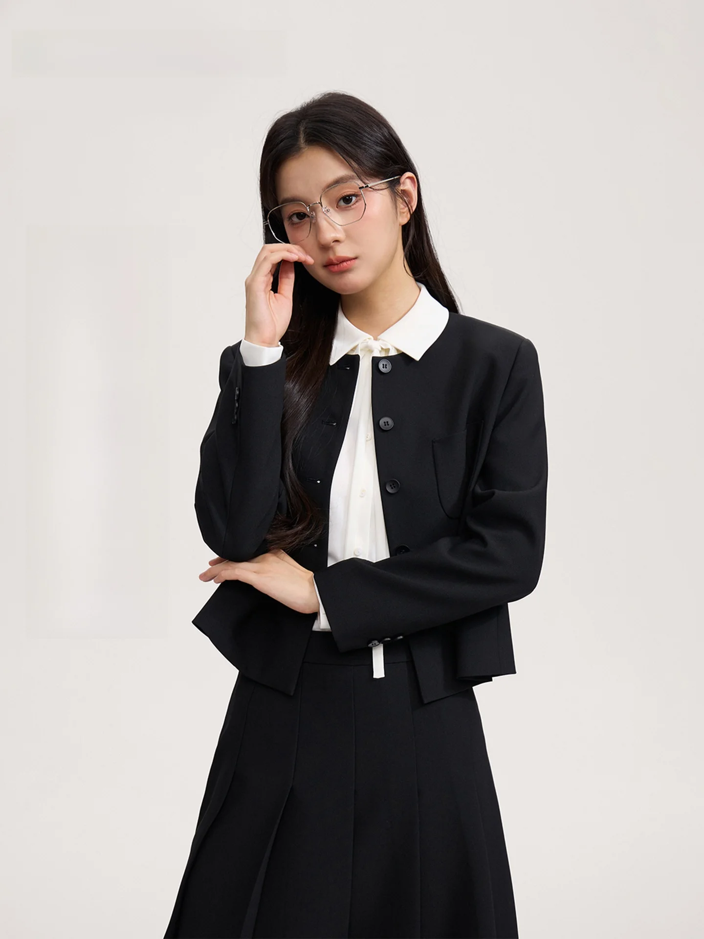 

Хороший карьерный костюм для молодых женщин Jaet, приталенный костюм для интервью, поездок на работу, профессиональная официальная одежда, полиэстер, устойчивый к морщинам