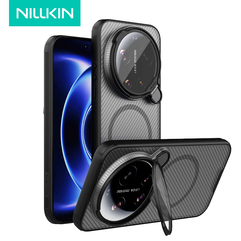 

NILLKIN Case For Xiaomi17 Ultra CamShield Prop Magnetic Case Anti-drop PC +Soft TPU Camera Protection Stand Cover