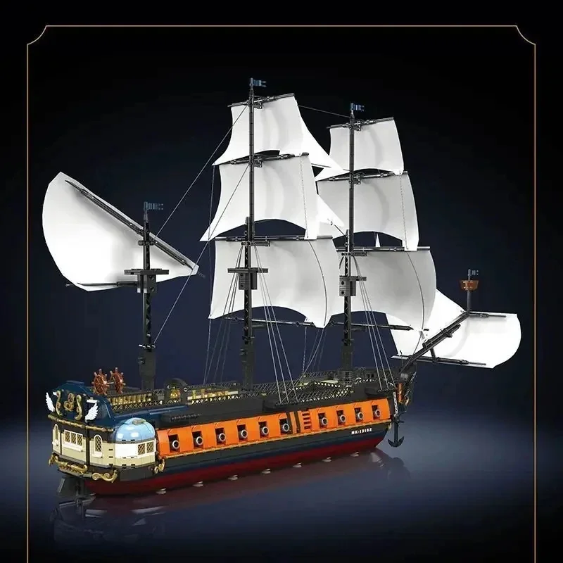 MOULD KING Imperial Flagship Model 13192 PiratEES Ship Educational Buliding Block Brick Fit  Children MOC Toys Gifts 3580Pcs