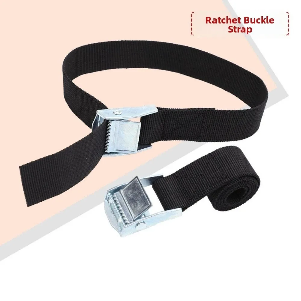 Black Tie Down Straps Metal Buckle 1/2/3 Meters*25mm Luggage Straps Adjustable Strong Ratchet Belt Ratchet Straps