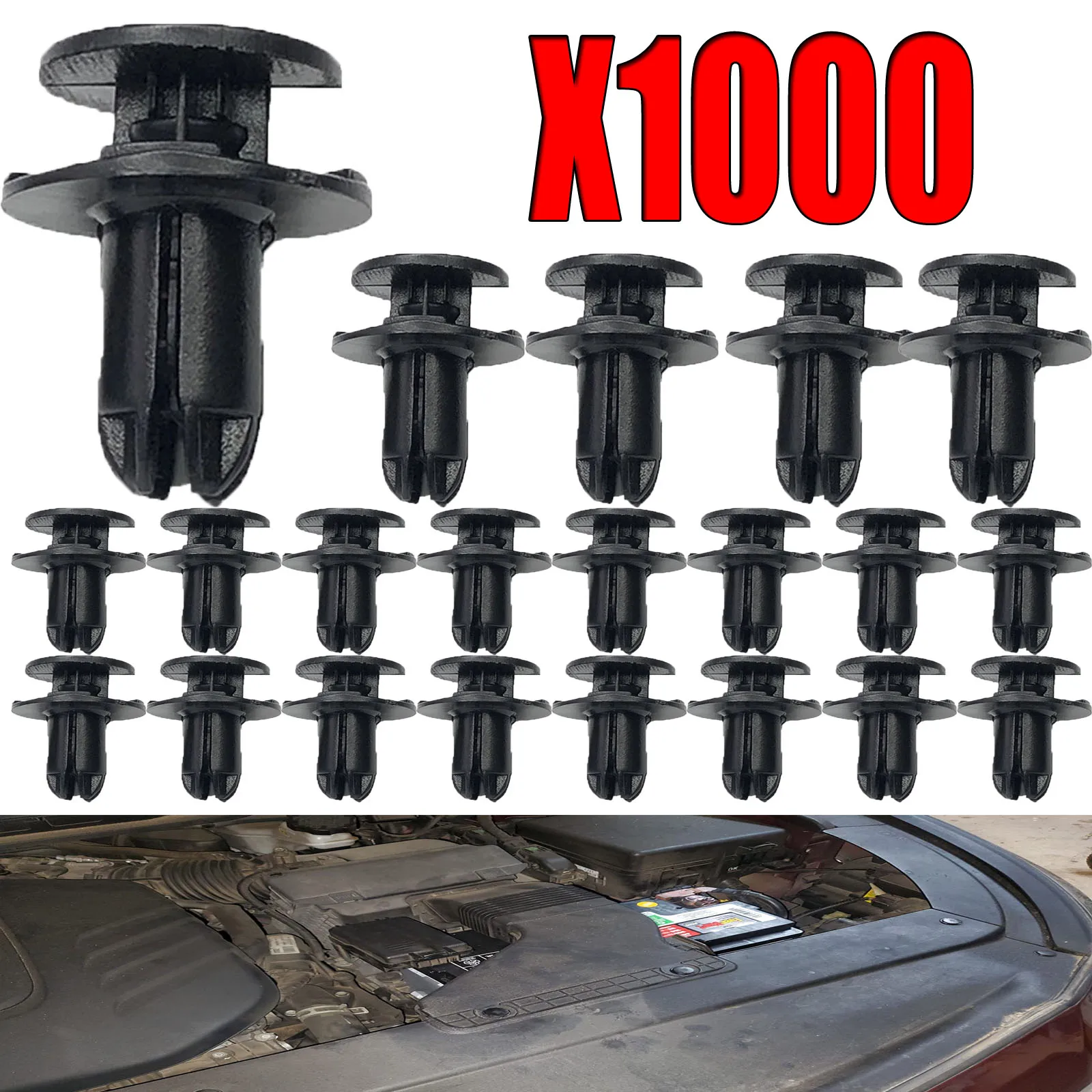 10-1000 pces forro do pára-choque do carro push-tipo retentor clipes prendedor para hyundai kia acento azera elantra equusgeniis ioniq kona santa