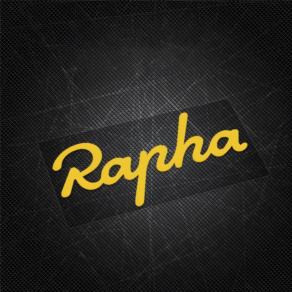 Classic Rapha Text Pattern Waterproof Anti-Scratch Adhesive Decal Custom Sticker For Road Bike MTB Laptop Ornament