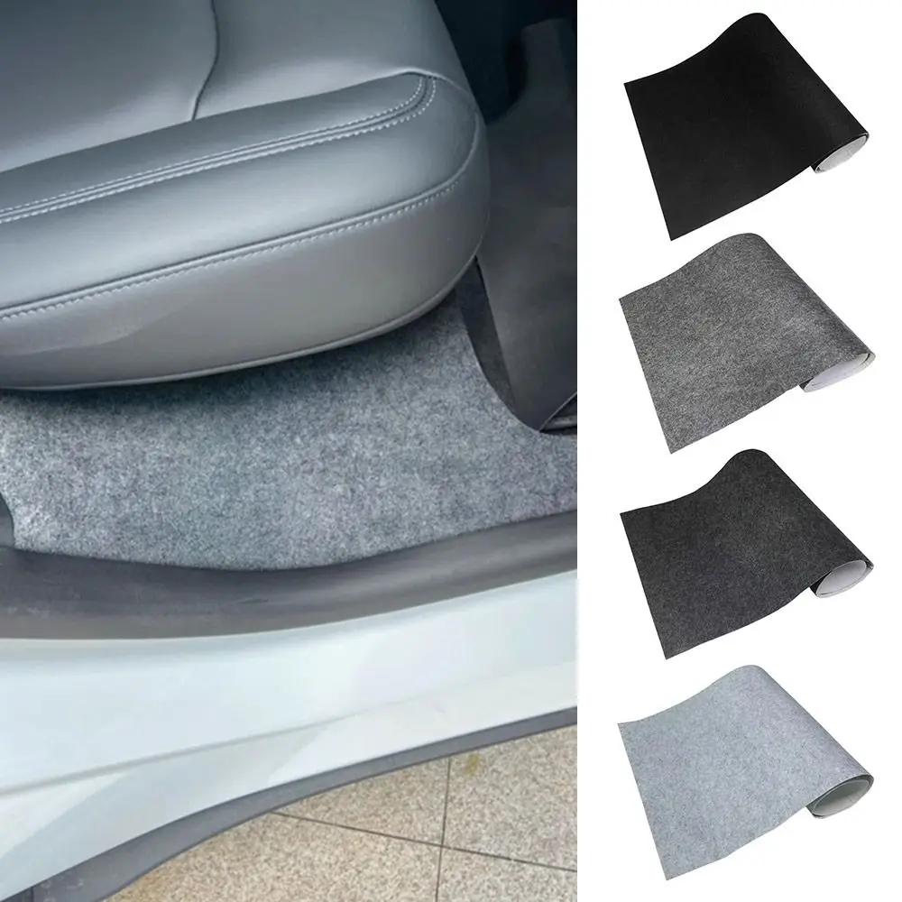 Non-Woven Fabric Car Felt Cloth Self-adhesive Carpet 30x100cm/50X100cm High Temperature Resistant Anti-noise Felt DIY