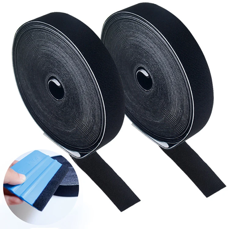 Fieltro de microfibra para espátulas, tela de fieltro para espátulas de tarjeta rígida, raspador para vinilos de coches, cinta de fieltro adhesiva DIY, herramienta para espátulas de vinilo.