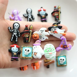 10PCS Shiny New Type Halloween 2024 Resin Flatback Cabochons For Hairpin Scrapbooking DIY Jewelry Craft Decoration Accessories