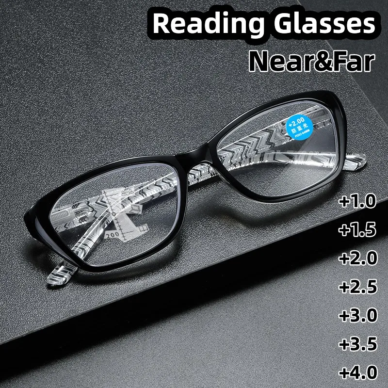 

Vintage Multifocal Presbyopia Eyewear Blue Light Blocking Progressive Reading Glasses Men Women Near Far Bifocal Eyeglasses