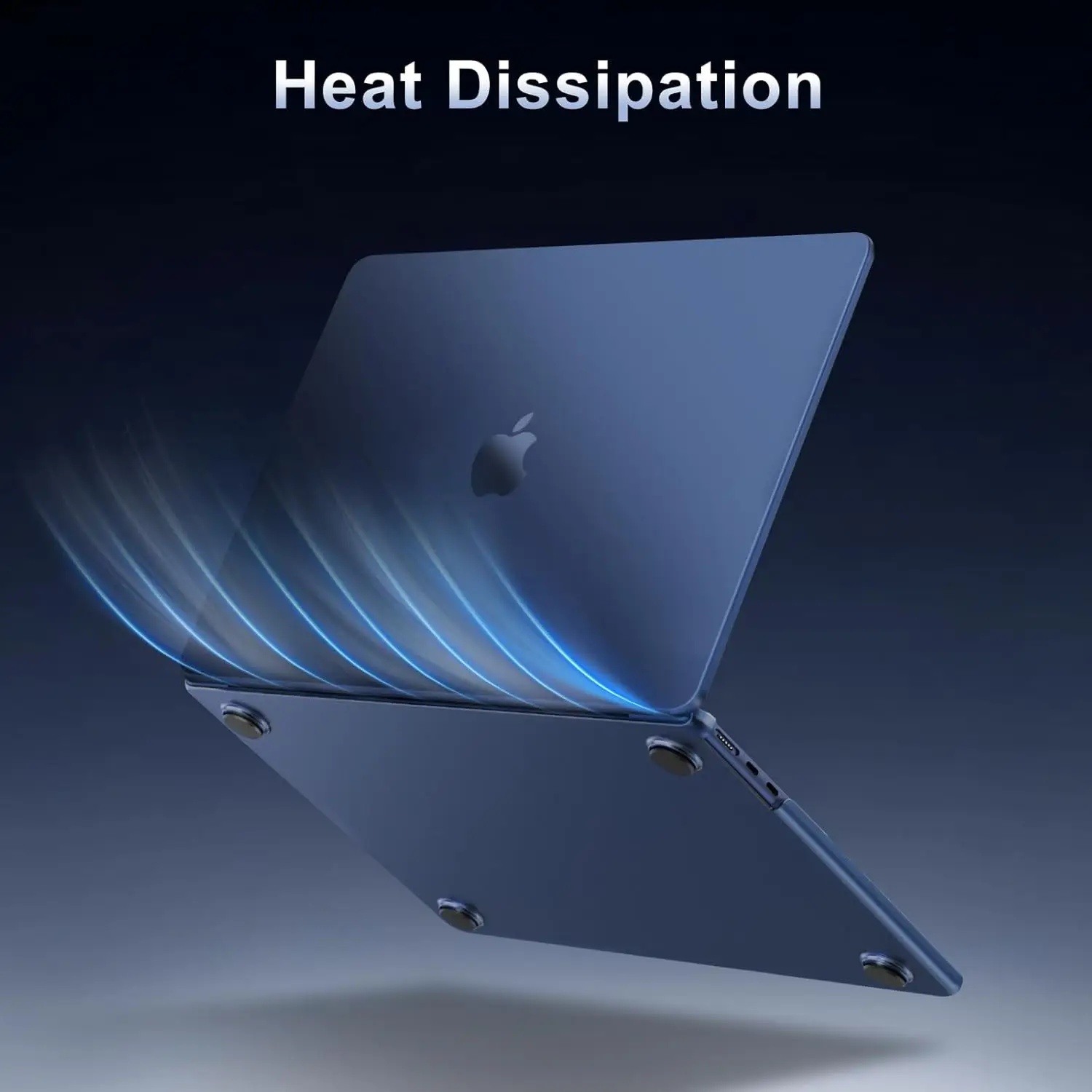 Matte Hülle für MacBook Air 13,6 Zoll (M5/M4/M3/M2, 2022–2026 A3449 A3240 A3113 A2681), Schützende Matte Abdeckung für Mac Air 13,6 – Detail 6