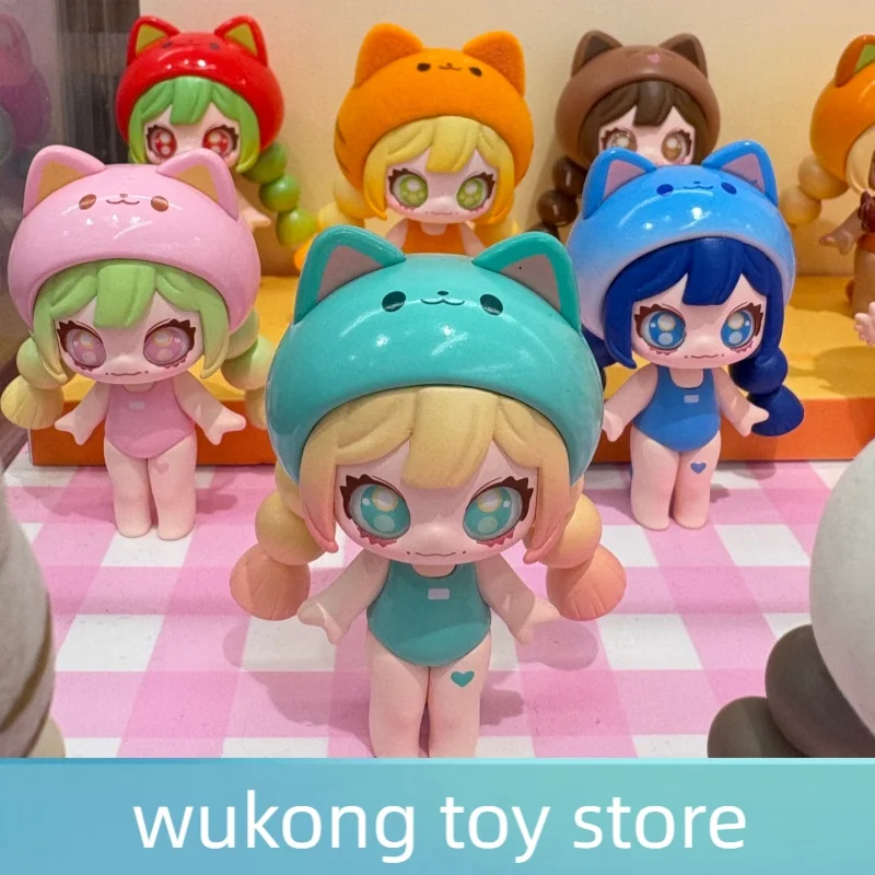 

Authentic New Hola Dopamine Cat Iconbox Mini Blind Box Trendy Cat Girl Figures Doll Gift Collectible Toys Surprise Box Gift