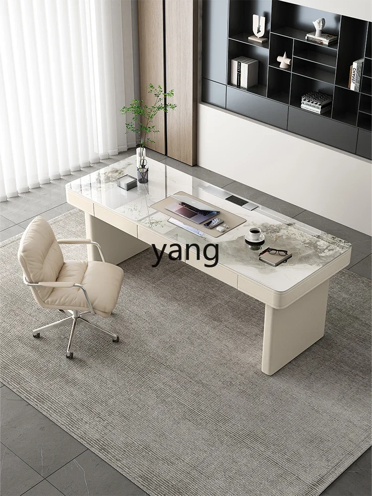 lmm rock slab desk cream style beauty salon consultation workbench light luxury modern home