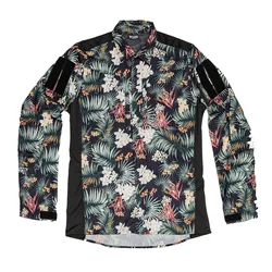 TRN Outdoor Tactical Commuter Hawaiian Flower Shirt Thin Breathable Beach Resort Style
