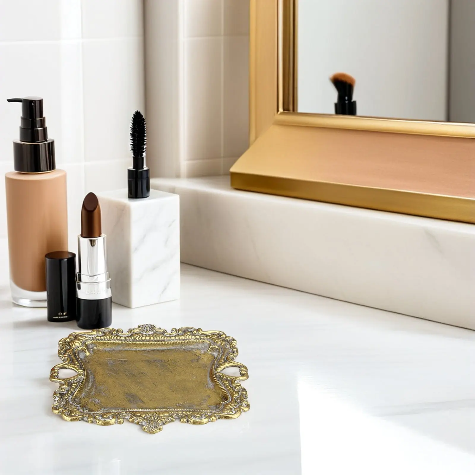 

Металлическая подставка для украшений в винтажном стиле, органайзер из сплава для колец, серег, ожерелий, браслетов, мыла и мелочей