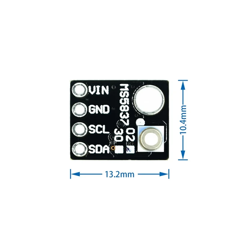 

New-GY-MS5837 02BA Gas Liquid Waterproof Pressure Sensor Module GY-37 High Precision Black