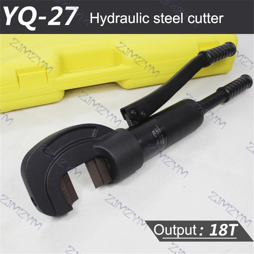 

YQ-27 Hydraulic Steel Cutter Hydraulic Tool Cutting Machine Steel Bar Cutter Manual Pliers Hydraulic Rebar Cutter 18T 4-27mm