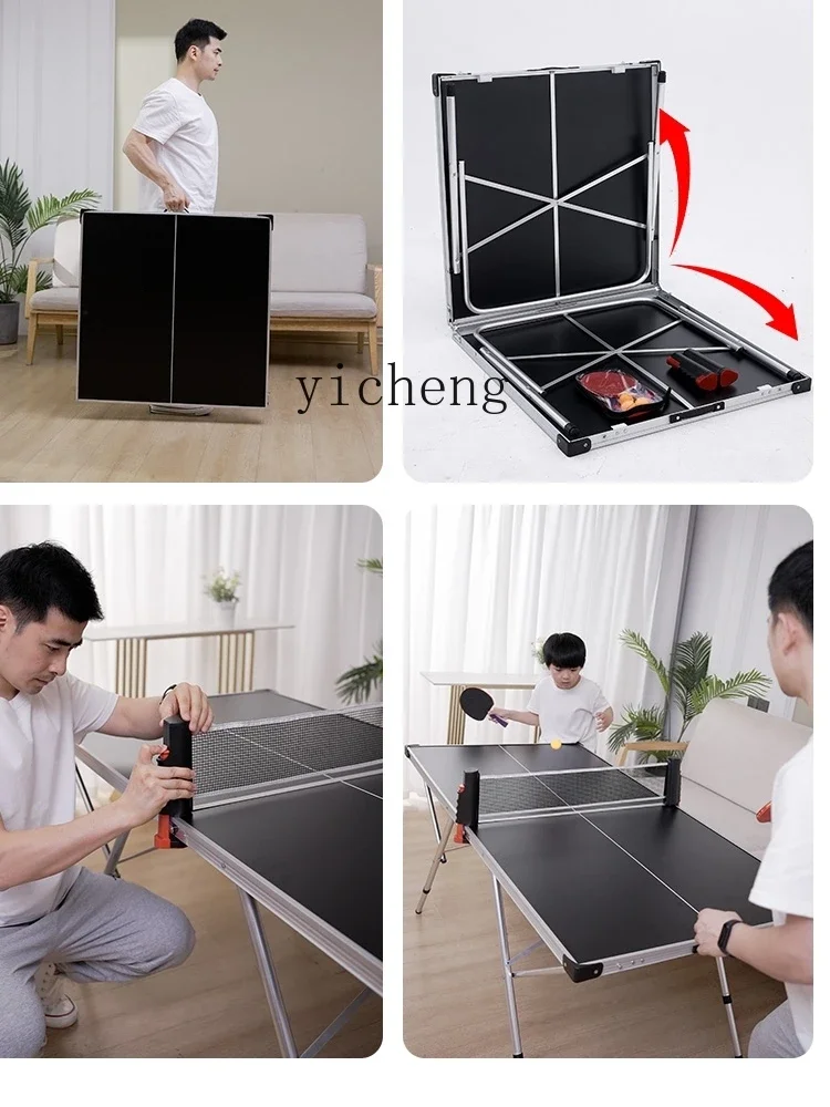 ZK table tennis table household foldable lifting  portable camping table multi-purpose home decoration accessories